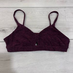 ALO Yoga Alosoft Lounge Sport Bra Maroon size S